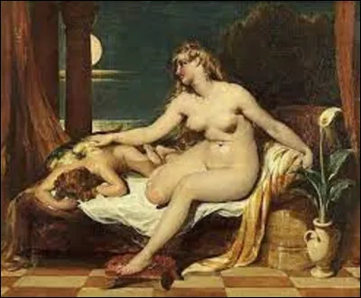 Huile sur toile exécutée en 1828, ''L'Aube de l'amour'' est un tableau réalisé par un artiste anglais connu pour ses peintures de nus et qui se nomme...