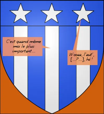 Y'en a des qui se la p&egrave;tent, quand m&ecirc;me, sur ces blasons...