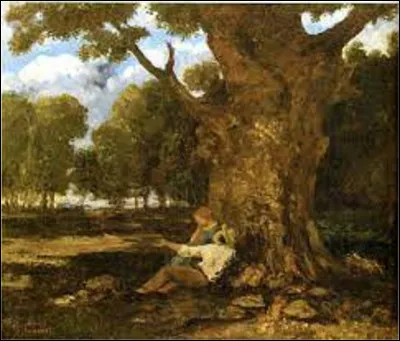 Datant de 1873, ''Les Amoureux dans la campagne'' est un tableau peint par un réaliste. Qui en est l'auteur ?