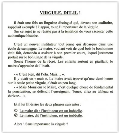 Au XVIe siècle, comment appelait-on la virgule ?