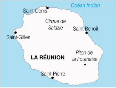 Quelle est la ville la plus peupl&eacute;e de l'&icirc;le de la R&eacute;union avec 153 800 habitants ?