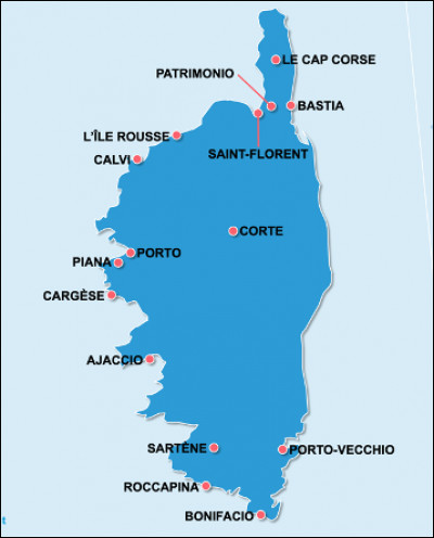 Quelle est la ville la plus peuplée de l'île de la Corse avec 71 300 habitants ?