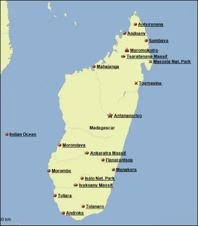Quelle est la ville la plus peupl&eacute;e de l'&icirc;le de Madagascar avec 3 300 000 habitants ?