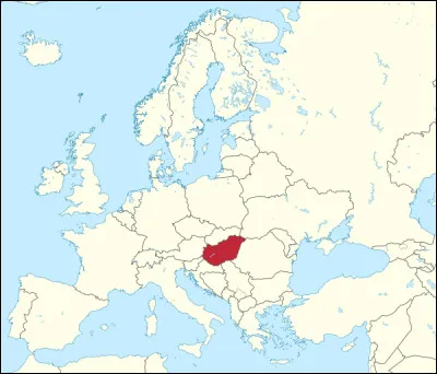 Quel est le nom du pays représenté en rouge sur la carte ?