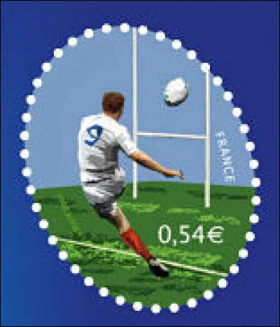 Après cela, le butteur peut tenter d'envoyer le ballon entre les poteaux pour rajouter 2 points : c'est ... (Complétez !)