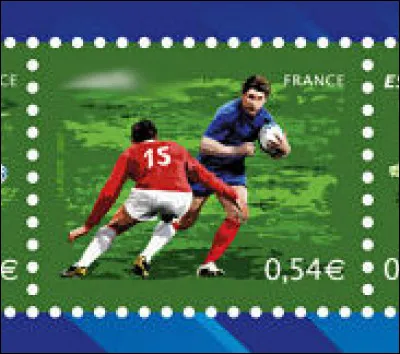 Toujours balle en main, vous tentez ici d'échapper à l'adversaire (n° 15 en rouge) par ... (Complétez !)