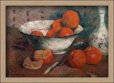 Qui a peint ce tableau intitulé "Nature morte aux oranges" ?