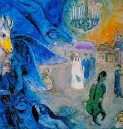 On débute ce quiz avec ce tableau datant de 1945 intitulé ''Les Lumières du mariage''. Quel membre de l'École de Paris à réalisé cette toile ?