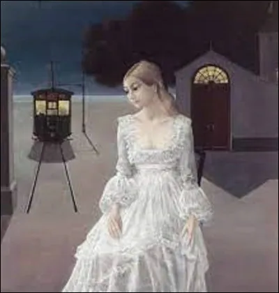 Datant de 1976, quel surréaliste belge a réalisé cette toile nommée ''La Robe de mariée'' ?