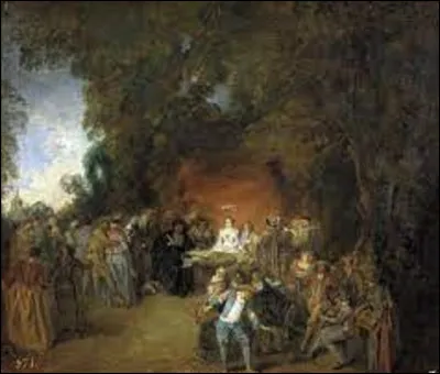 Vers 1711, quel rococo a créé cette peinture intitulée ''Signature du contrat de mariage et danse à la campagne'' ?