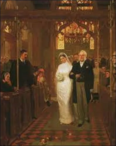 Lequel de ces 3 préraphaélistes anglais a exécuté, en 1878, cette toile intitulée ''Jusqu'à ce que la mort nous sépare'' ?