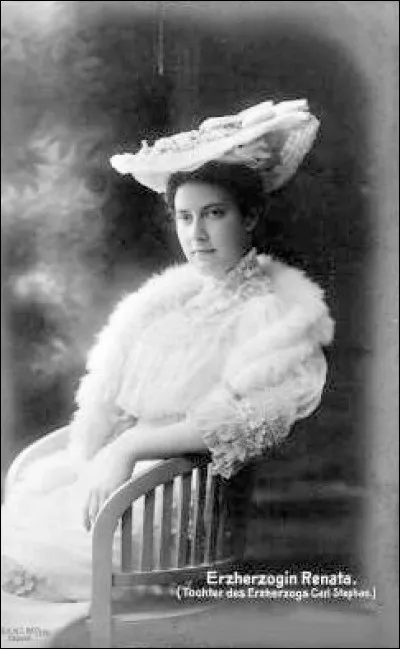 En quelle année Renée d'Autriche-Teschen renonce-t-elle à ses titres royaux ?