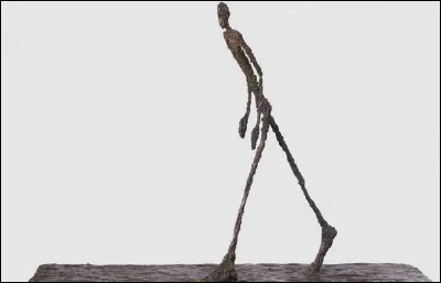 Qui est le sculpteur, auteur de cette sculpture intitulée ''Homme qui marche I'' ?