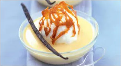 Comment s'appelle ce dessert à base de blancs d'ufs sucrés, d'une crème anglaise et nappée de caramel ?