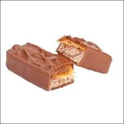C'est une barre de chocolat enrobé avec du caramel et recouverte de chocolat au lait. C'est un...