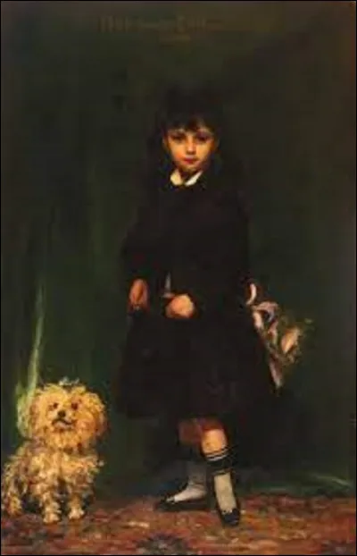 ''Marie-Anne...'' est une toile datant de 1874, représentant la fille de l'artiste, qui deviendra plus tard la compagne de l'auteur dramatique, peintre, et collectionneur d'arts, Georges Feydeau, avec qui elle aura 2 enfants. Quel portraitiste a dépeint ici sa fille, alors âgée de 4 ans ?