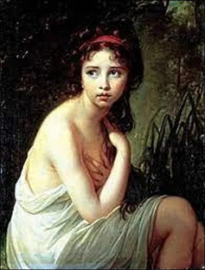 Parmi ces 3 artistes rococos, laquelle a représenté sa fille dans ce tableau nommé '' Julie... en baigneuse'', en 1792 ?