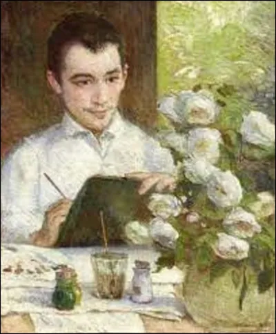 Parmi ces 3 femmes impressionnistes, laquelle a peint son fils unique dans cette toile intitulée ''Pierre peignant des fleurs'', en 1887 ?