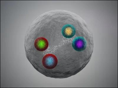 Sciences : Quel est le nom de cette particule &eacute;l&eacute;mentaire qui, en s'associant entre eux, forment des hadrons ?