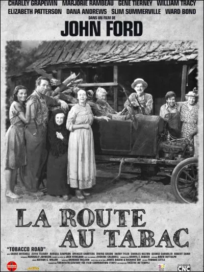 À quel écrivain américain doit-on le roman "La Route au tabac" ?