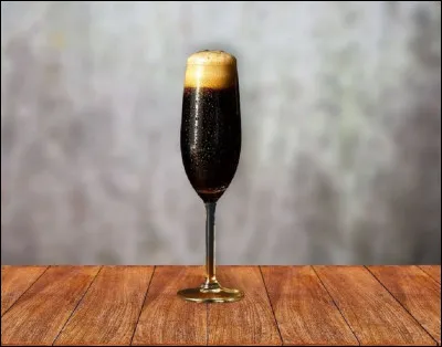 Quel est le nom de ce cocktail à base de bière stout et de champagne ?