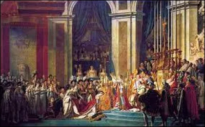 En quelle année a eu lieu le sacre de Napoléon ?