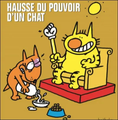 Qui est ce chat fasciste qui aime voir et faire souffrir les autres en particulier son compagnon le chien anarchiste Maurice ?