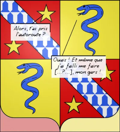 C'est pas malin de zigzaguer sur la route, aussi...