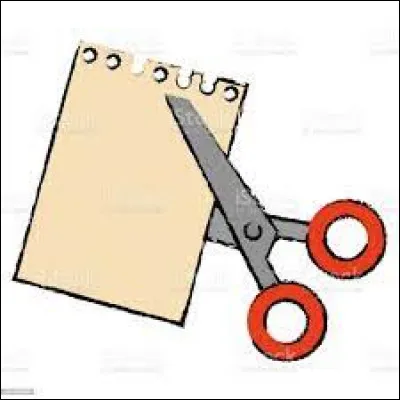 Pour couper du papier sans avoir à le déchirer, que dois-tu utiliser ?