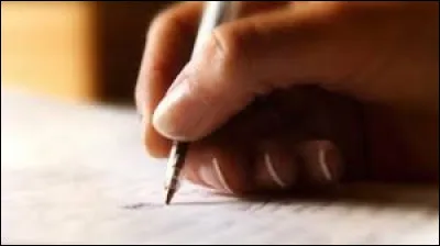 Maintenant, sûrement le matériel le plus important, c'est celui pour écrire sur l'objet de la cinquième question !