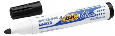 Tu peux écrire sur cet objet à l'aide d'un feutre effaçable !