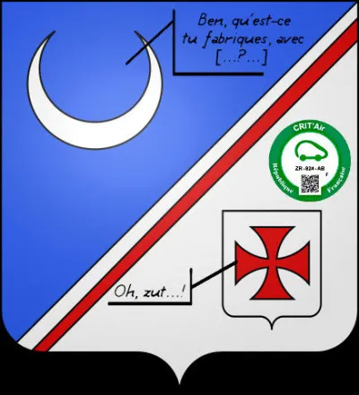 Ça se met sur le pare-brise, d'habitude...