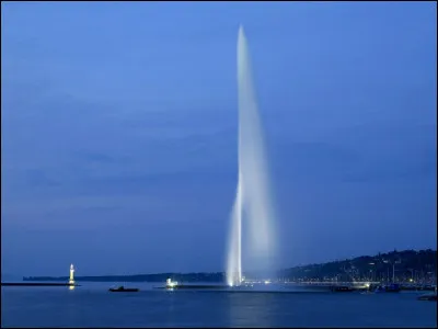 Sur quel lac européen y a t-il un jet d'eau vertical d'une hauteur de 140 mètres ?