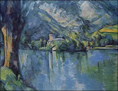 Quel peintre, considéré comme le précurseur du post-impressionnisme et du cubisme, est l'auteur de ce tableau intitulé ''Le Lac Bleu'' ?