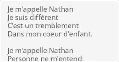 Musique : Quel chanteur a évoqué l'autisme avec le titre "Nathan" ?