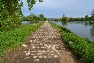 Quel est le nom de l'espace aménagé en allée sur une berge de rivière ou de canal ?