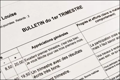 Sur tes bulletins, les profs relèvent souvent...