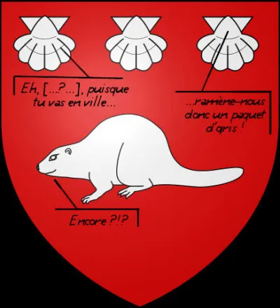 Que de familiarité, sur ce blason !