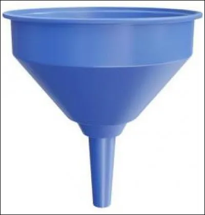 Complétez ce dialogue : 
Alyssandra : Tu peux macheter un entonnoir, s'il te plaît ?
Anggi : Pour quoi faire ?