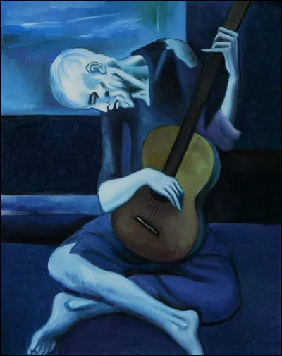 Quel peintre cubiste est l'auteur de ce tableau intitulé ''Le vieux guitariste aveugle'' ?