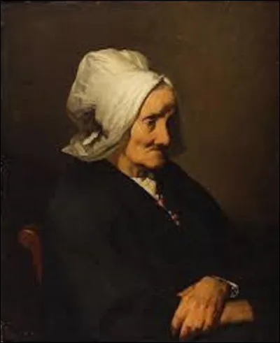 Quel membre de l'école de Barbizon a exécuté l'autoportrait de cette dame âgée, en 1842, intitulé ''Portrait de Madame veuve Roumy'' ?