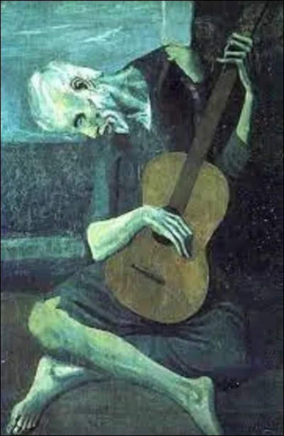 Parmi ces trois peintres, lequel a peint, en 1903, son ami dans ce tableau intitulé ''Le Vieux Guitariste aveugle'' ?