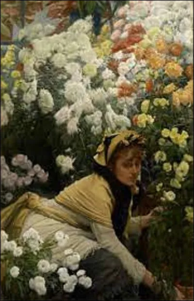 Entre 1874 et 1876, quel portraitiste a exécuté cette toile nommée ''Les Chrysanthèmes'' ?