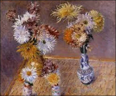 À quel impressionniste doit-on cette huile sur toile intitulée ''Quatre vases de chrysanthèmes'', en 1893 ?