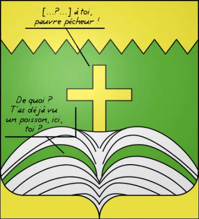 Il n'y a pas de bannière, mais il y a la croix...