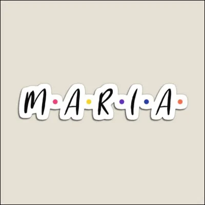 Quelle est la couleur associée au prénom Maria ?