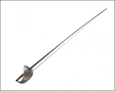 Quel est le nom de cette arme blanche, la plus difficile des 3 armes utilisées en escrime sportive ?