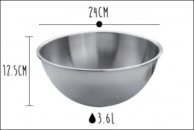 Quel est le nom de ce récipient sphérique à fond arrondi, utilisé en cuisine et en pâtisserie pour faire des mélanges ?