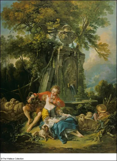 À qui doit-on cette uvre rococo intitulée "Automne pastoral" ?