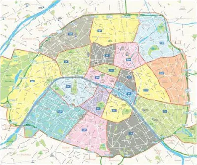 Combien d'arrondissements la ville de Paris compte-t-elle ?
